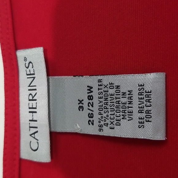 Woman Within sz 3X (sz 26 / 28W) and lace insert at front throat - Picture 3 of 6